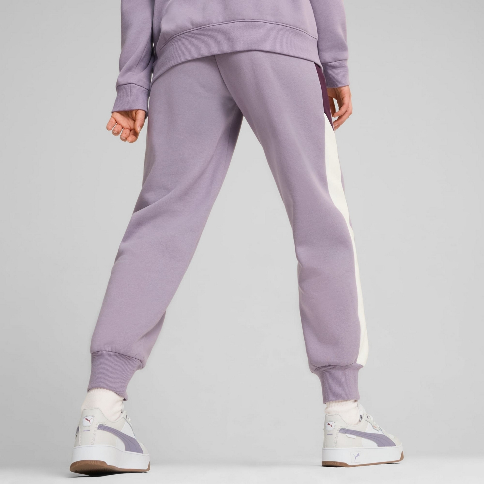 Spodnie dresowe damskie Puma POWER FL fioletowe 68164930