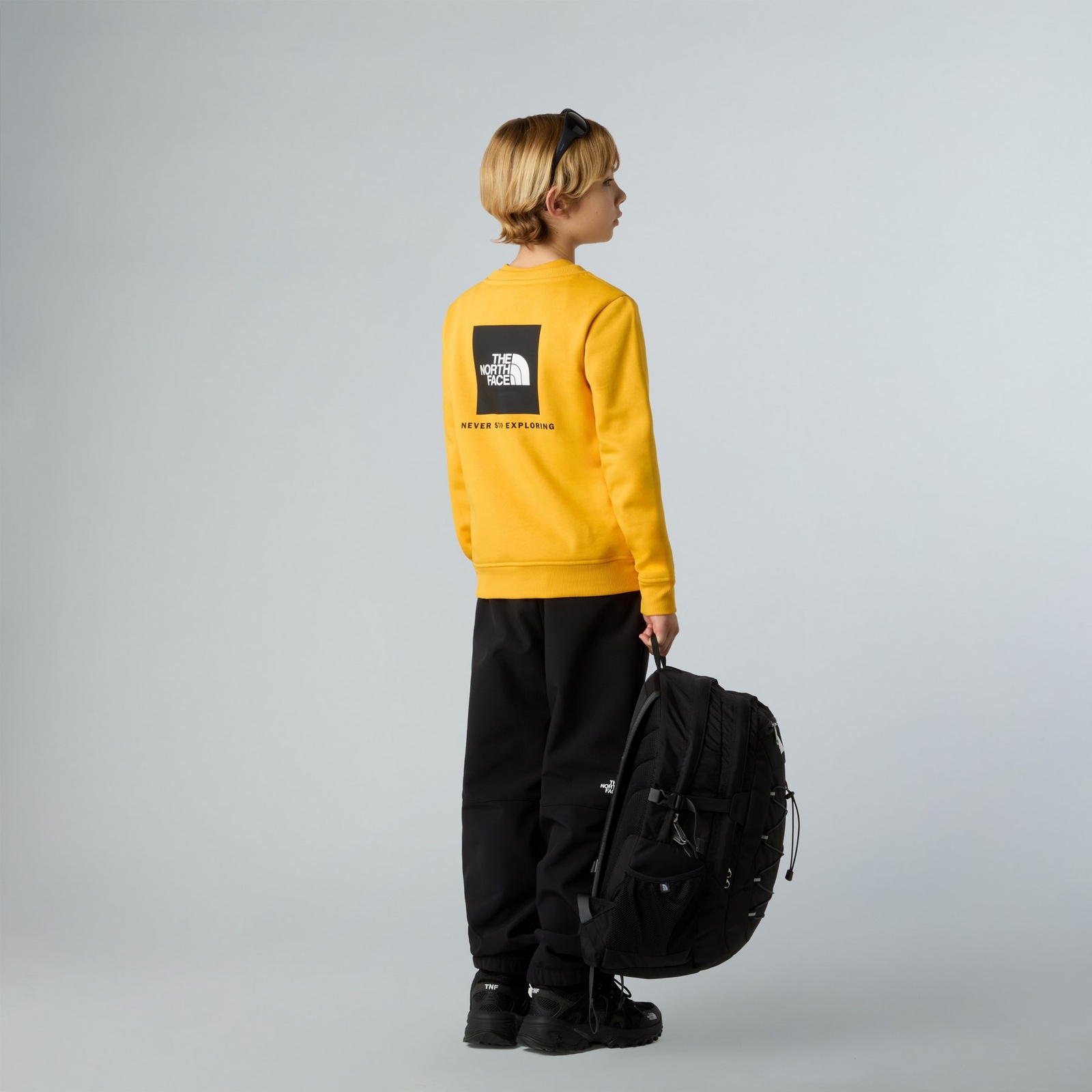Bluza dziecięca The North Face BOX NSE REGULAR CREW żółta NF0A89H756P
