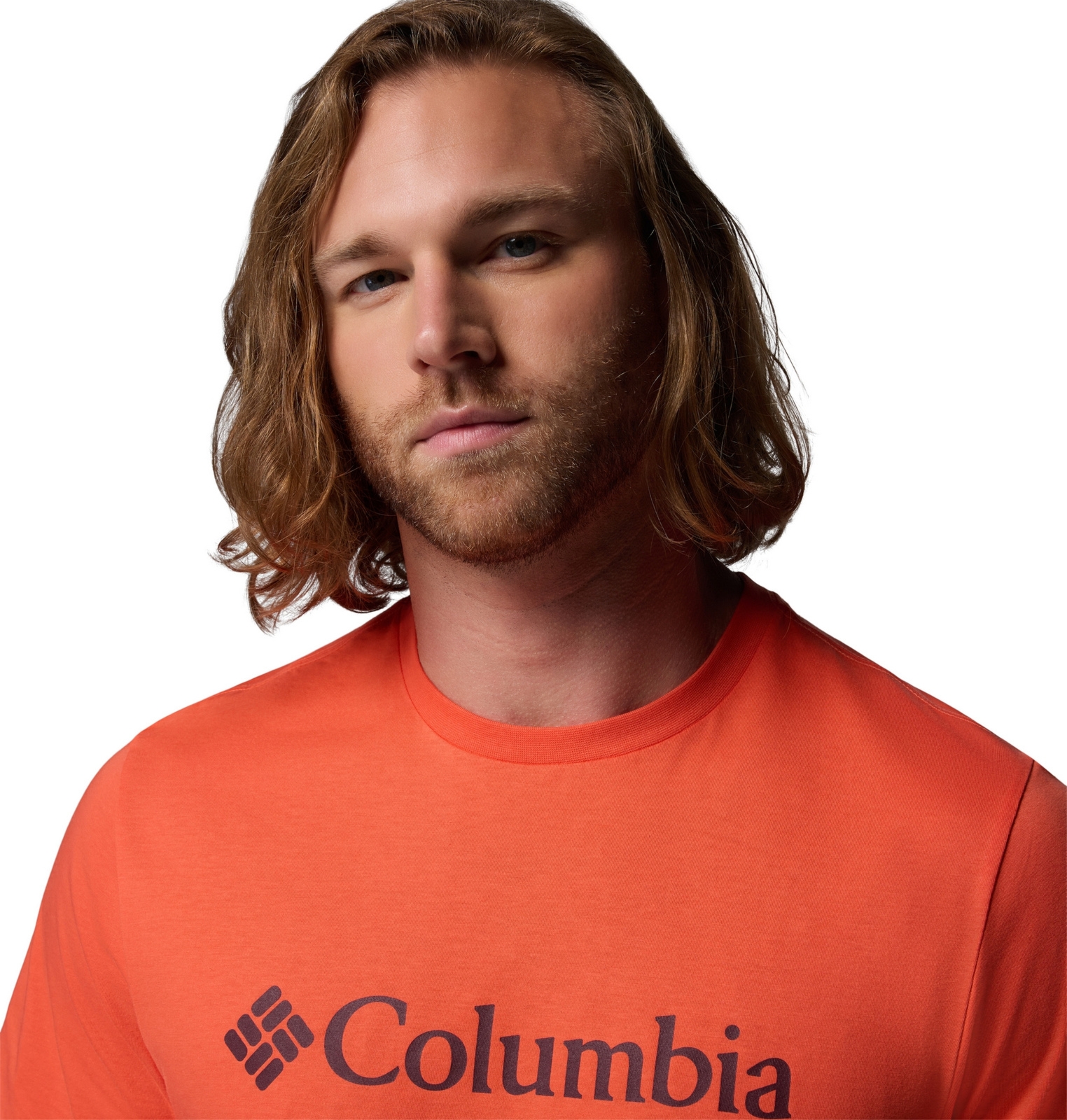 Koszulka męska Columbia CSC BASIC LOGO pomarańczowa 2155001864