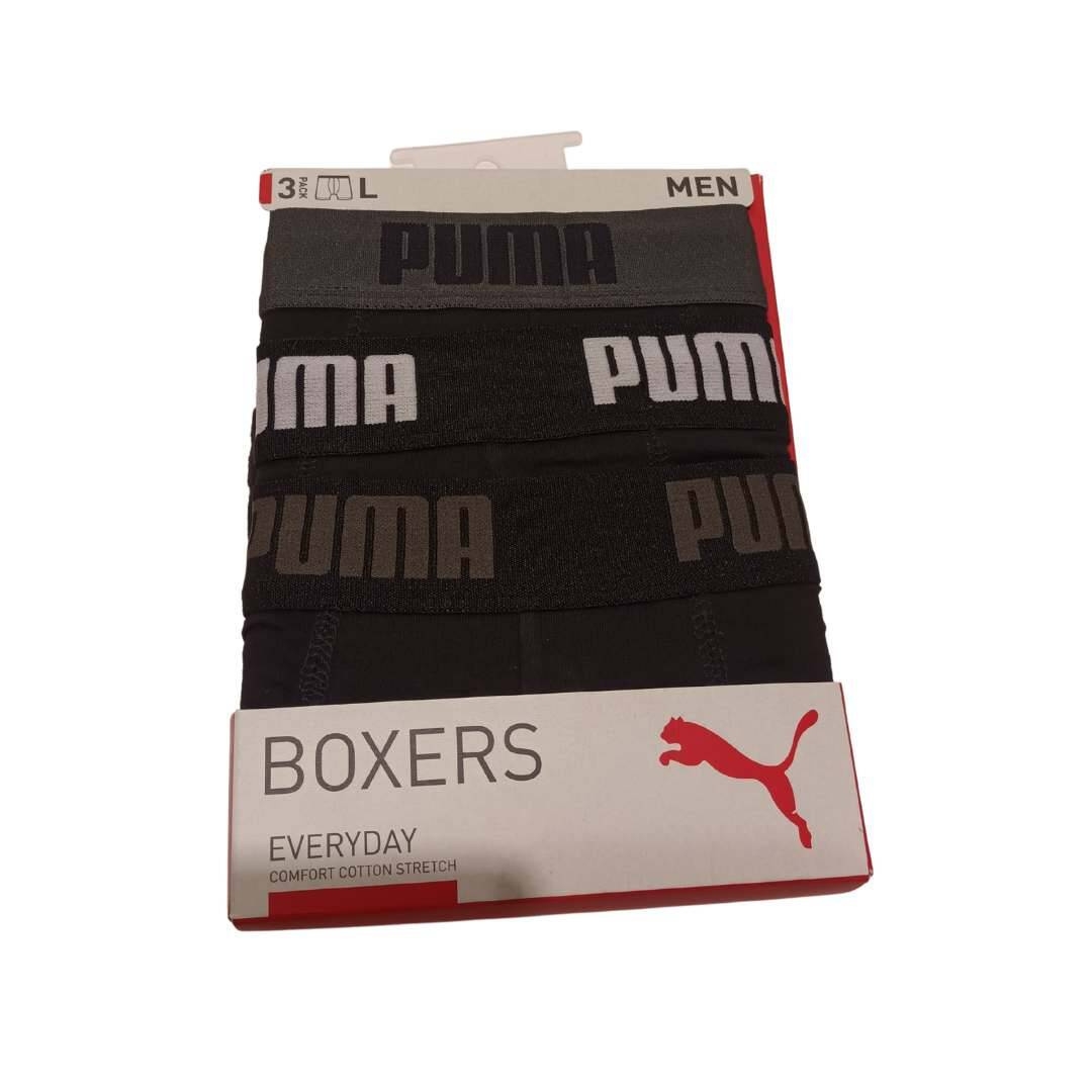 Bokserki mskie Puma BASIC 3-PACK czarne 93545601