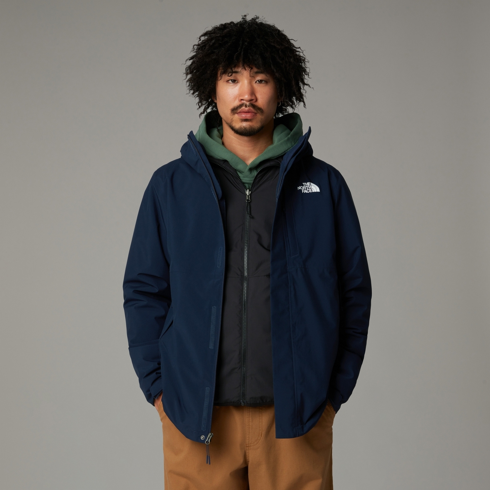 Kurtka wodoodporna mska The North Face CARTO TRICLIMATE granatowa NF0A5IWI92A