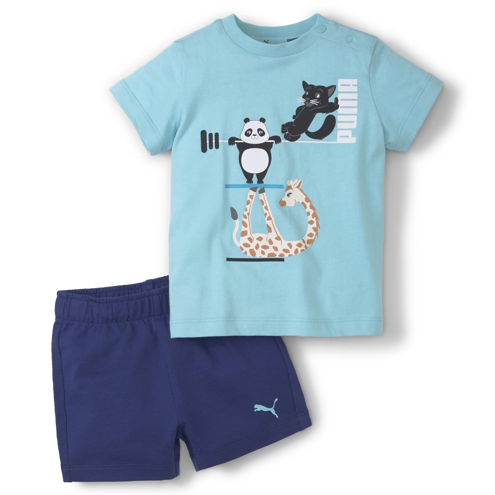 Dres dziecicy Puma PAW INFANTS SET niebieski 59981549