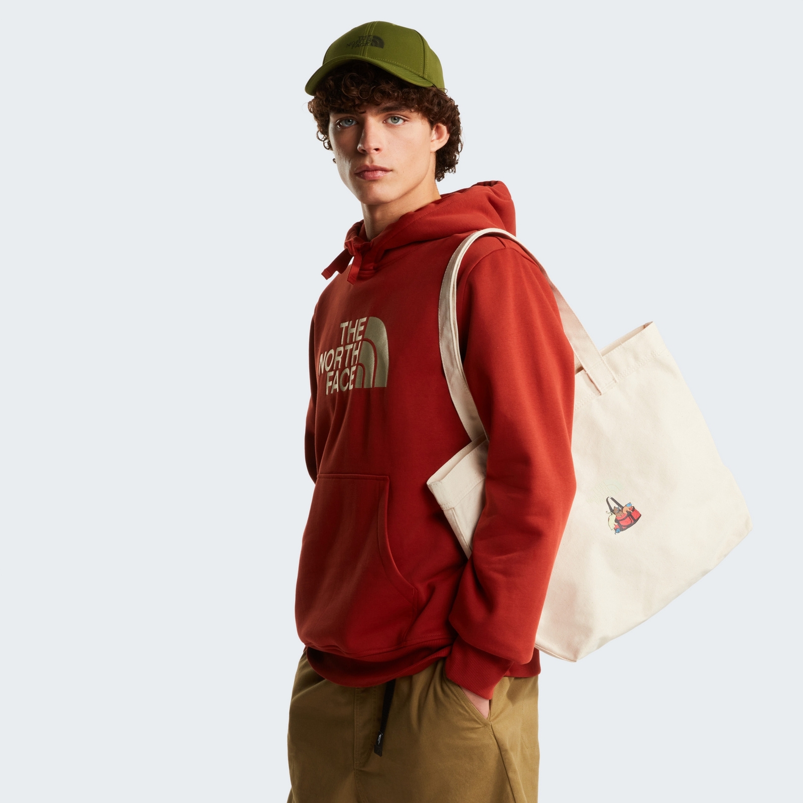 Bawełniana torba unisex The North Face COTTON TOTE beżowa NF0A3VWQPDZ