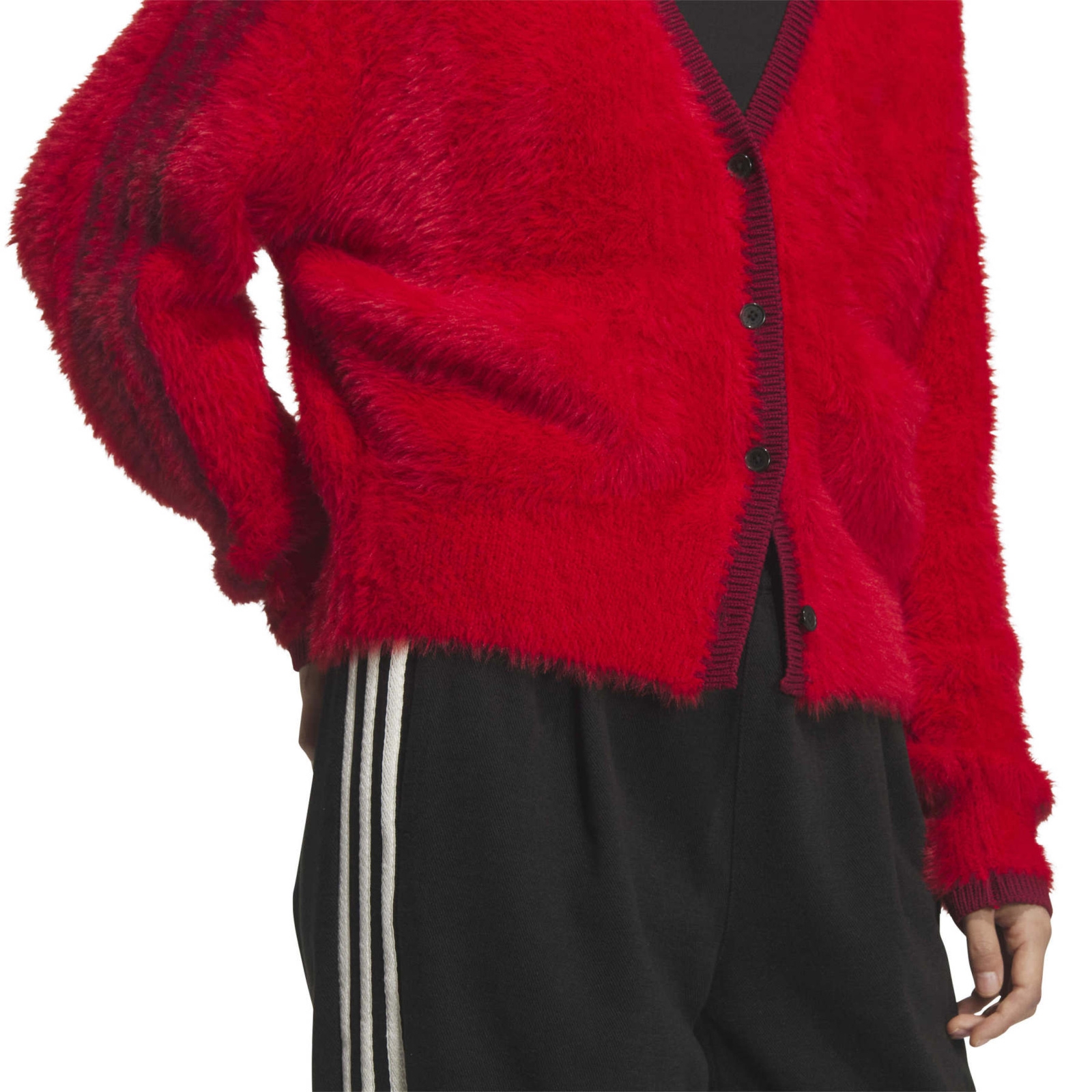 Sweter damski adidas CRAFTED czerwony KT3171
