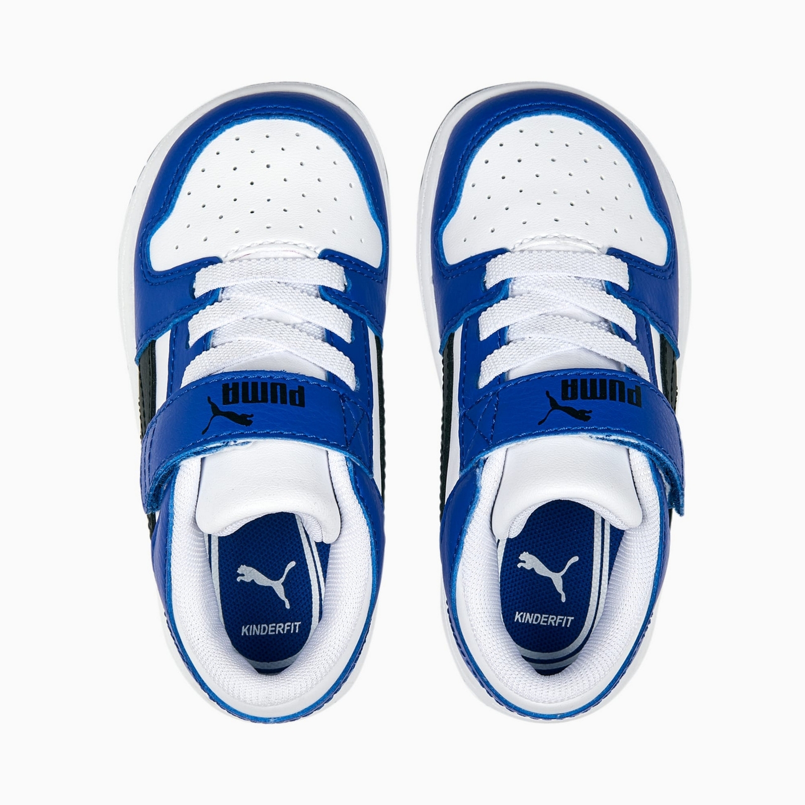 Buty sportowe dziecięce Puma REBOUND LAYUP LO SL V INF niebieskie 37049319