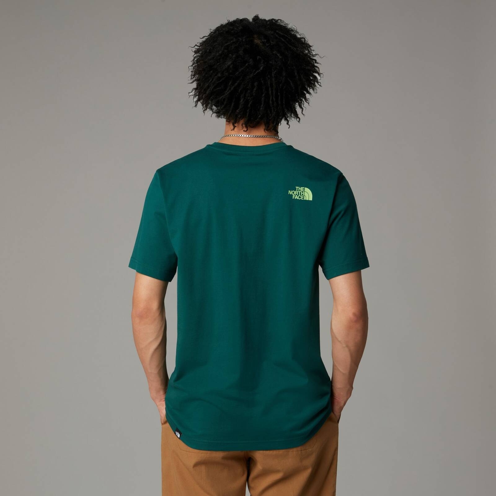 Koszulka męska The North Face S/S EASY zielona NF0A8A6CA6O