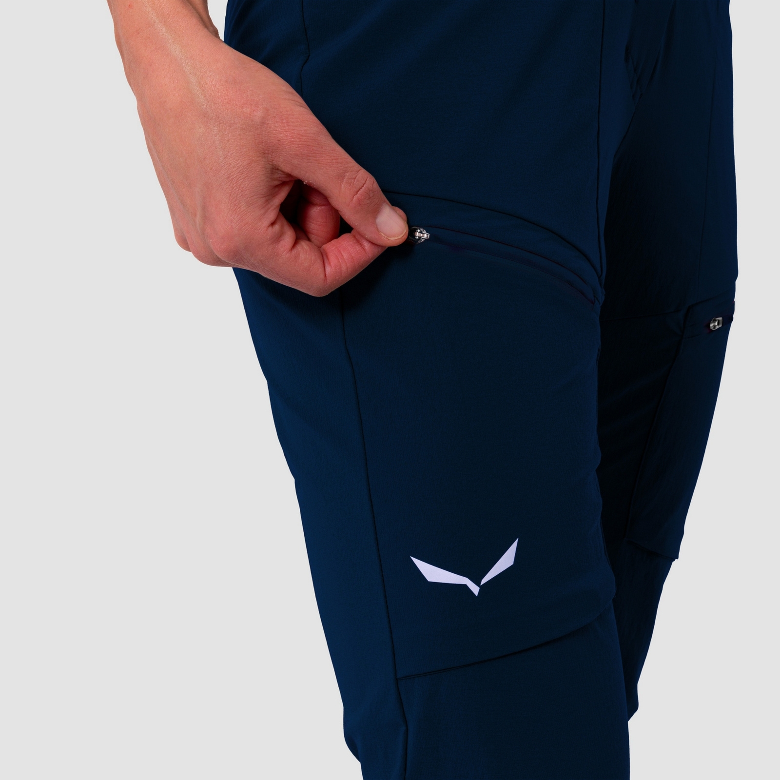 Spodnie trekkingowe damskie Salewa PUEZ granatowe 00-0000028311_3960