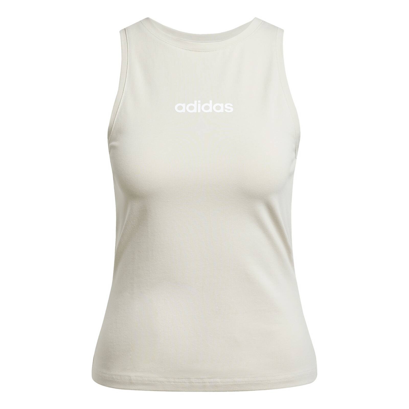 Tank top damski adidas ESSENTIALS LINEAR beowy JC5790