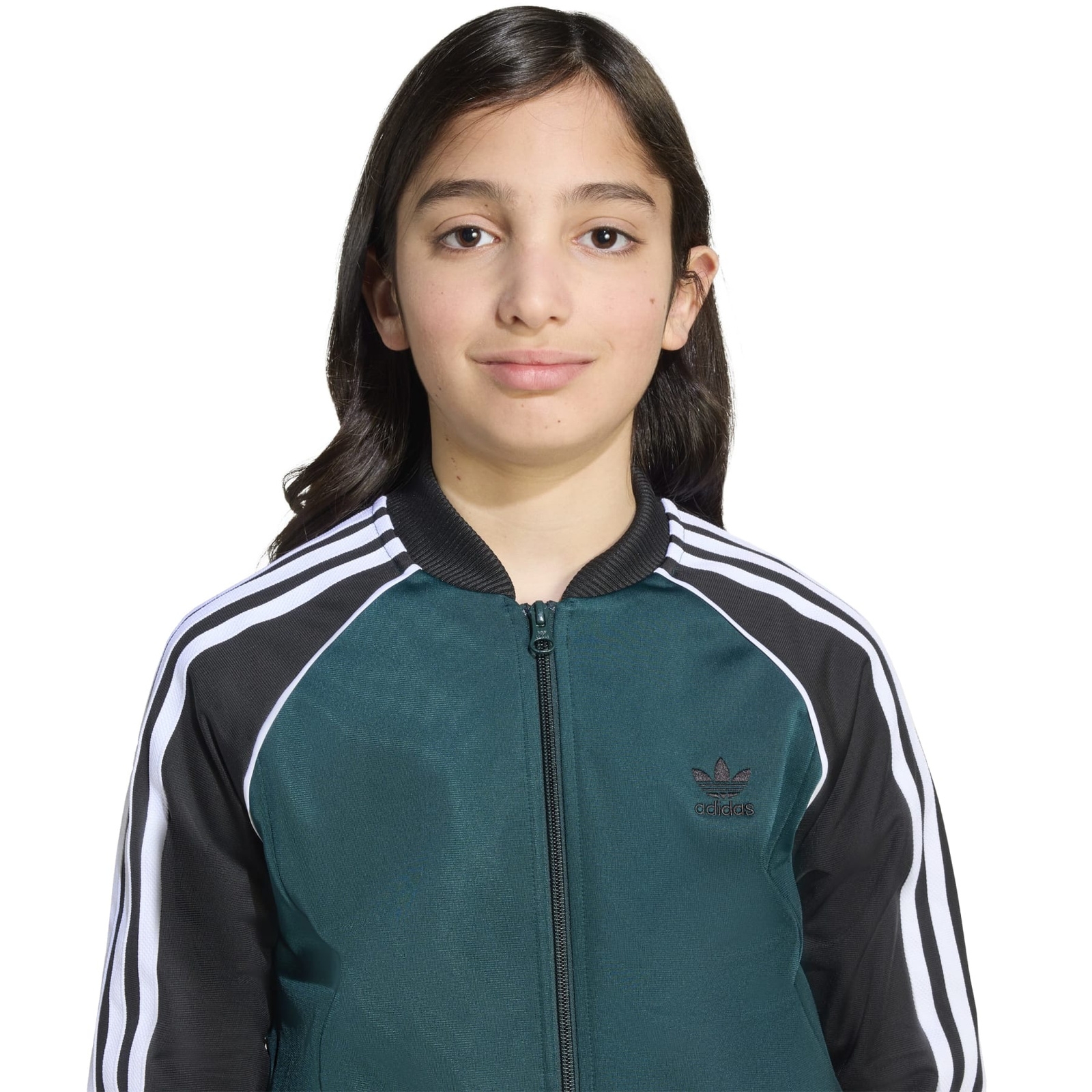 Bluza dresowa dziecica adidas SST zielona JV8565