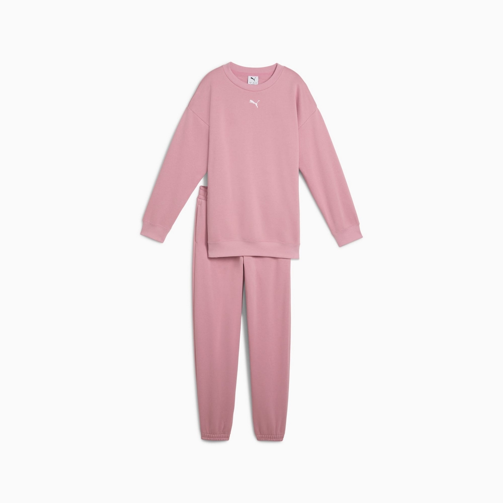 Komplet dresowy dziewczcy Puma LOUNGWEAR OVERSIZED FL rowy 68972765