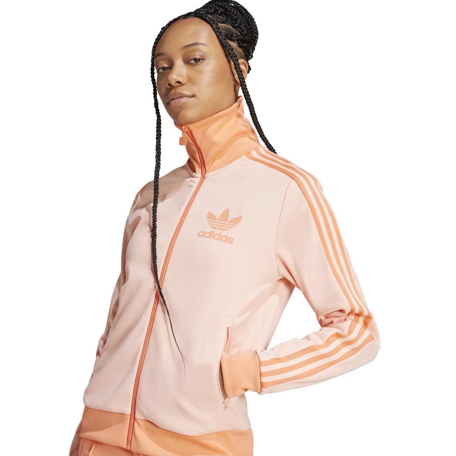 Bluza dresowa damska adidas BECKENBAUER pomaraczowa JC5808
