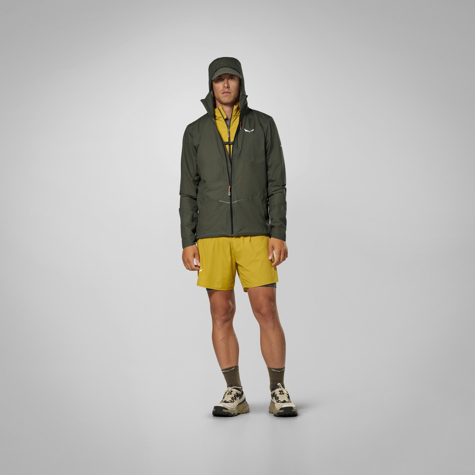 Kurtka wodoodporna m�ska Salewa PEDROC 2 zielona 00-0000029282_5A50