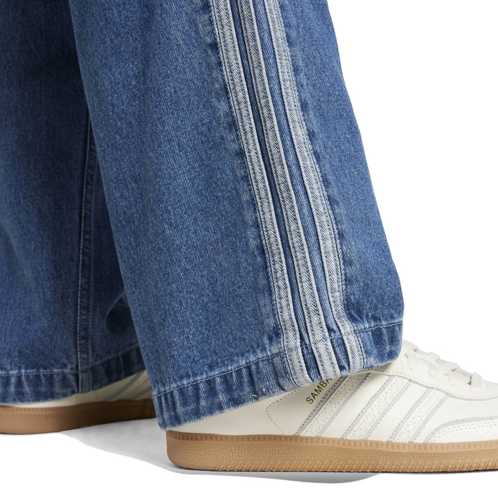 Spodnie jeansowe mskie adidas DENIM FIREBIRD niebieskie JC6234