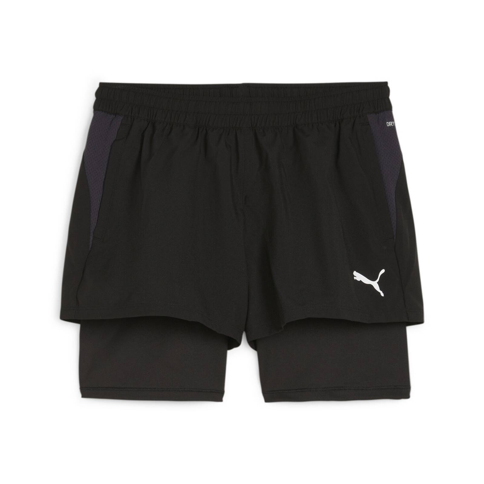 Spodenki damskie Puma TEAMGOAL 2IN1 czarne 65877503