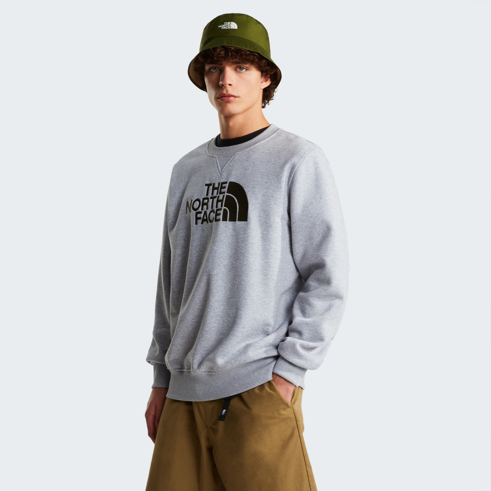 Bluza m�ska The North Face DREW PEAK CREW szara NF0A89EK6RS
