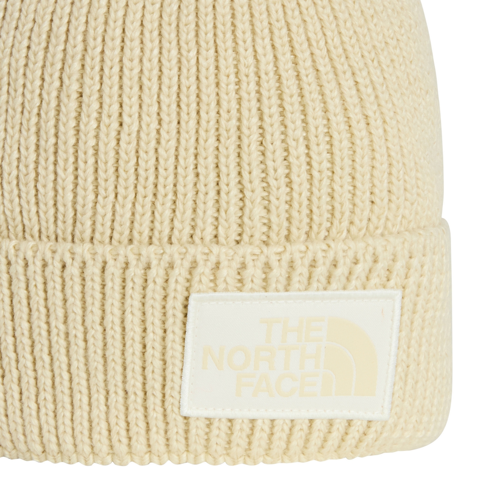 Czapka zimowa unisex The North Face LOGO BOX CUFFED be�owa NF0A8CHEFG1