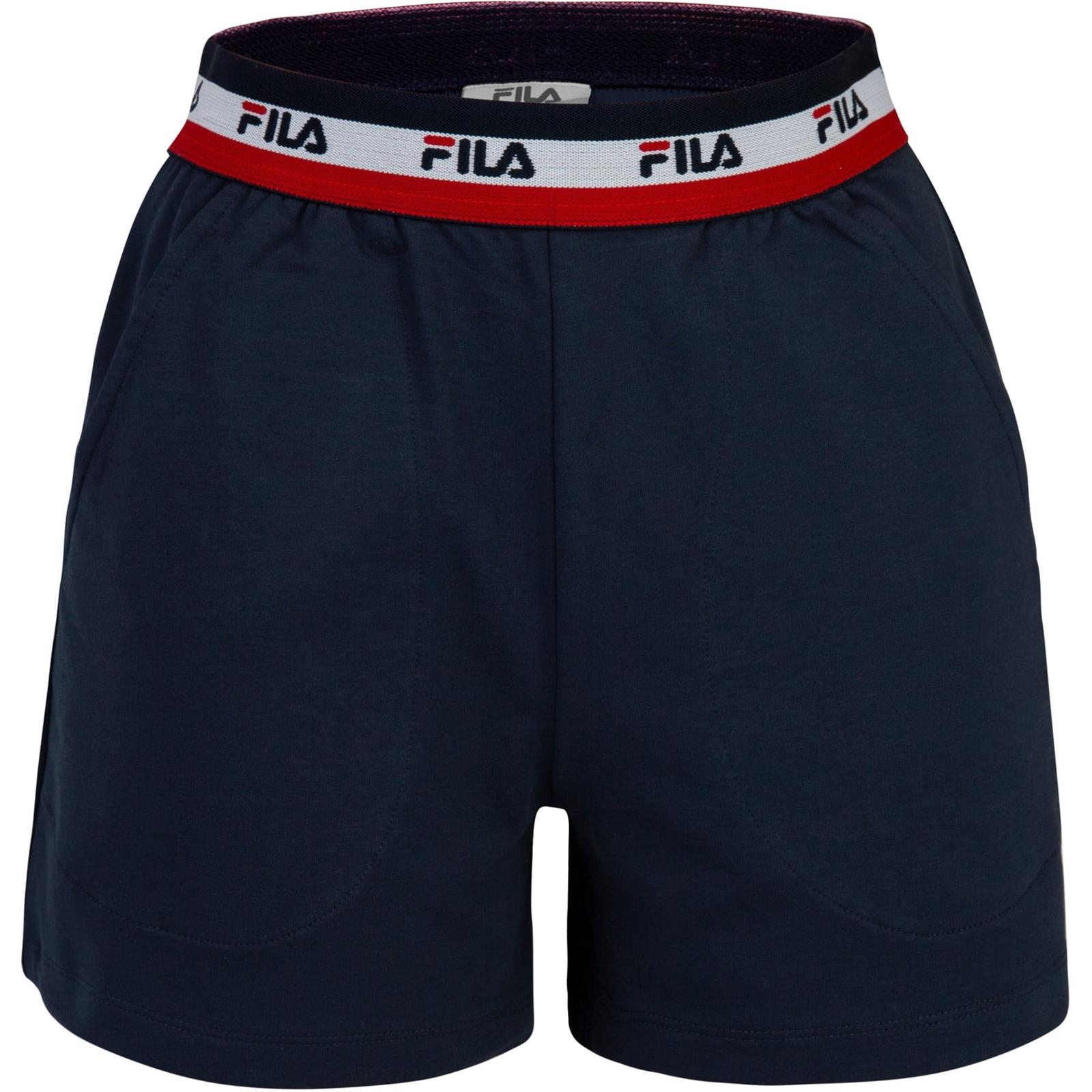 Piama damska Fila JERSEY STRETCH WITH FRENCH TERRY PANT granatowa FPS4023-321