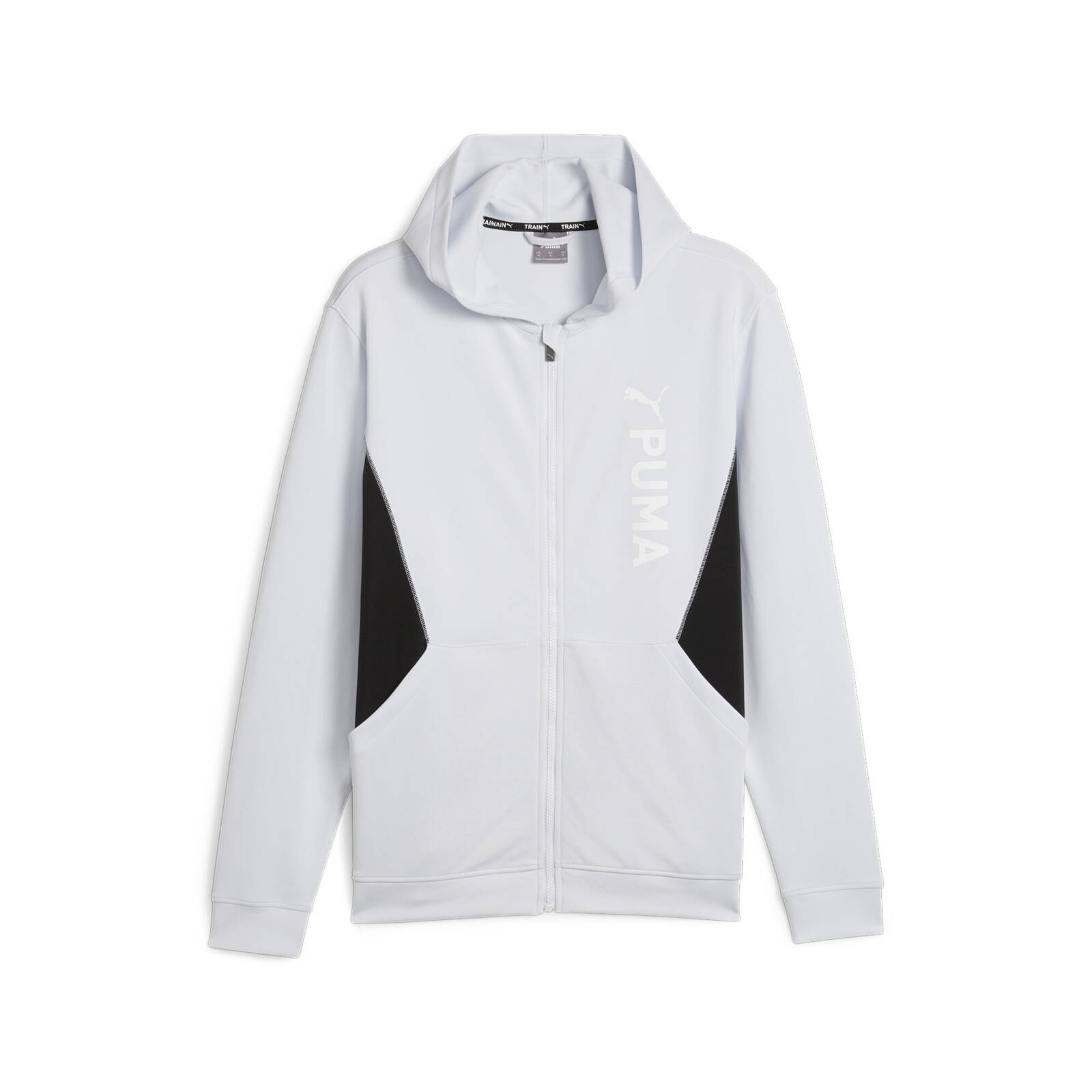 Bluza z kapturem mska Puma FIT DOUBLE KNIT FZ szara 52388542