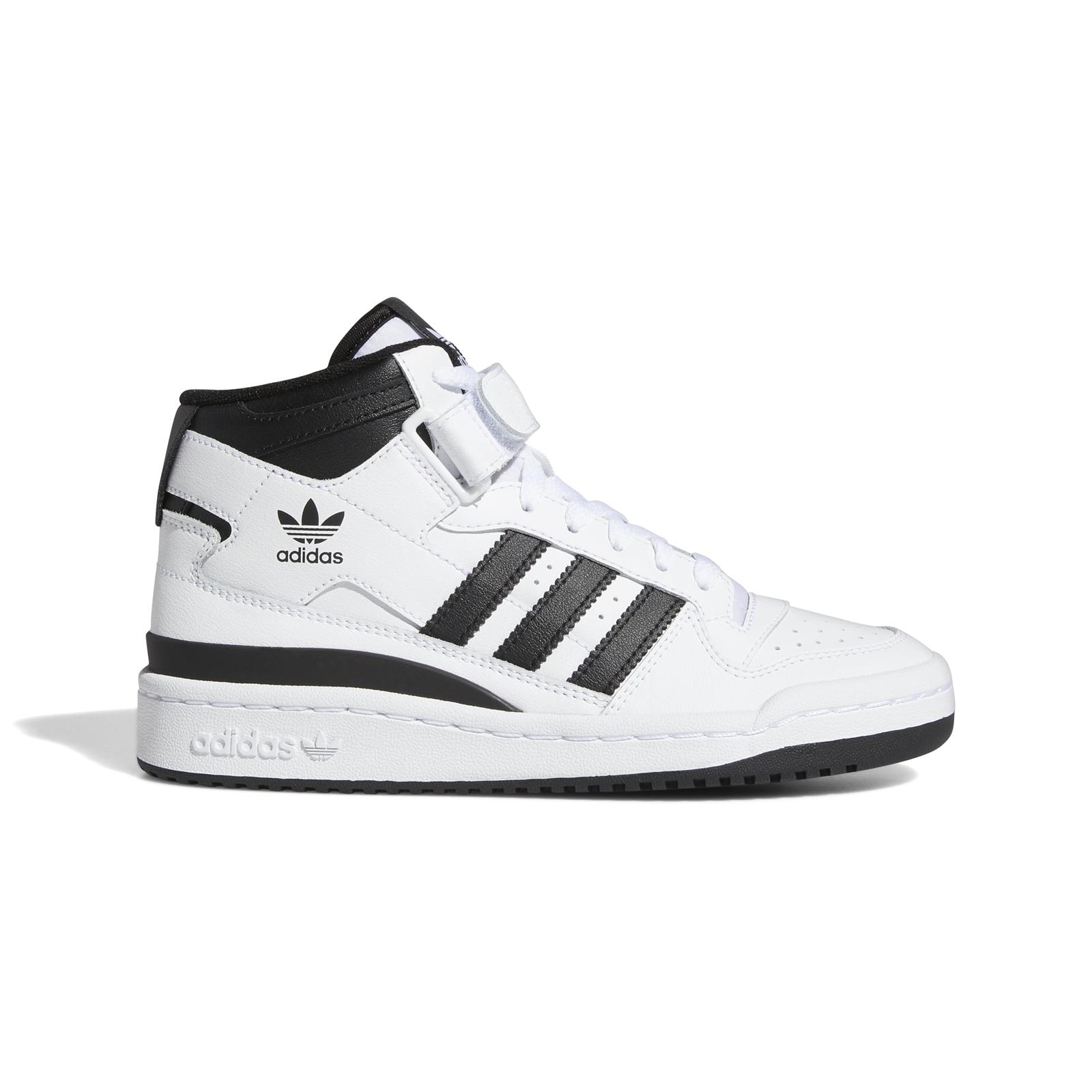 Buty sportowe dziecice adidas Forum Mid J biae FZ2083