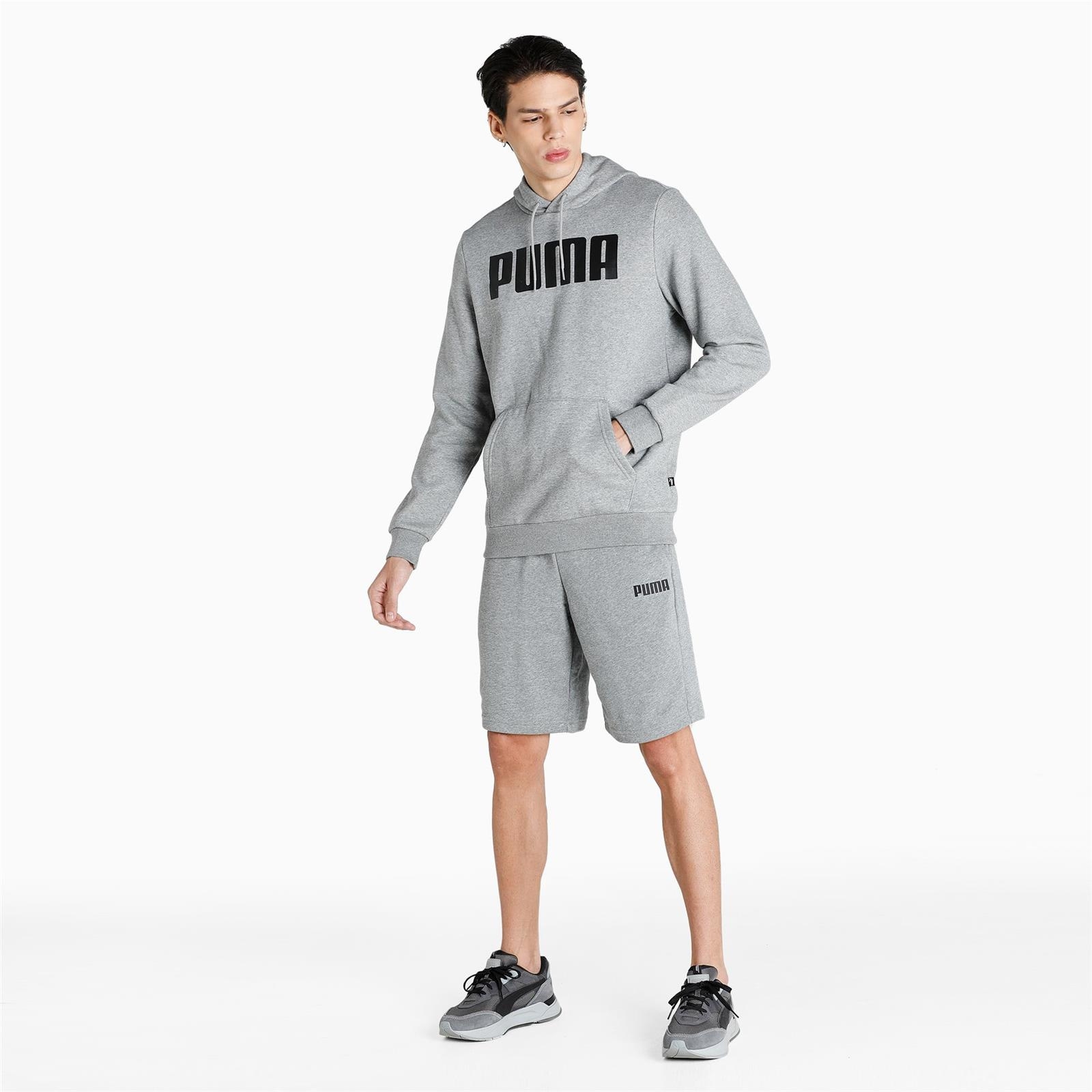 Spodenki mskie Puma ESS SWEAT 10'' BERMUDAS TR szare 84724002