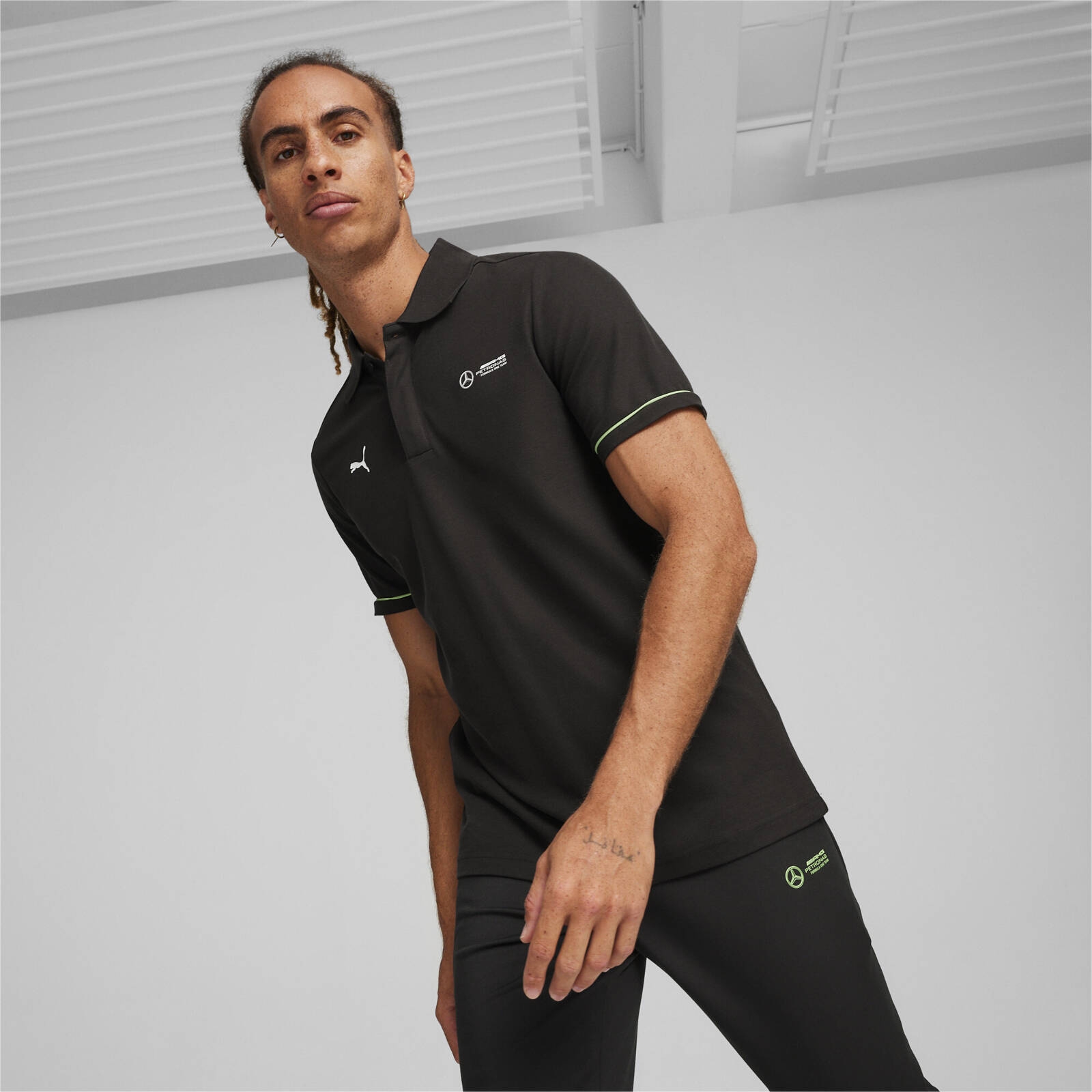 Koszulka polo mska Puma MAPF1 czarna 62375301