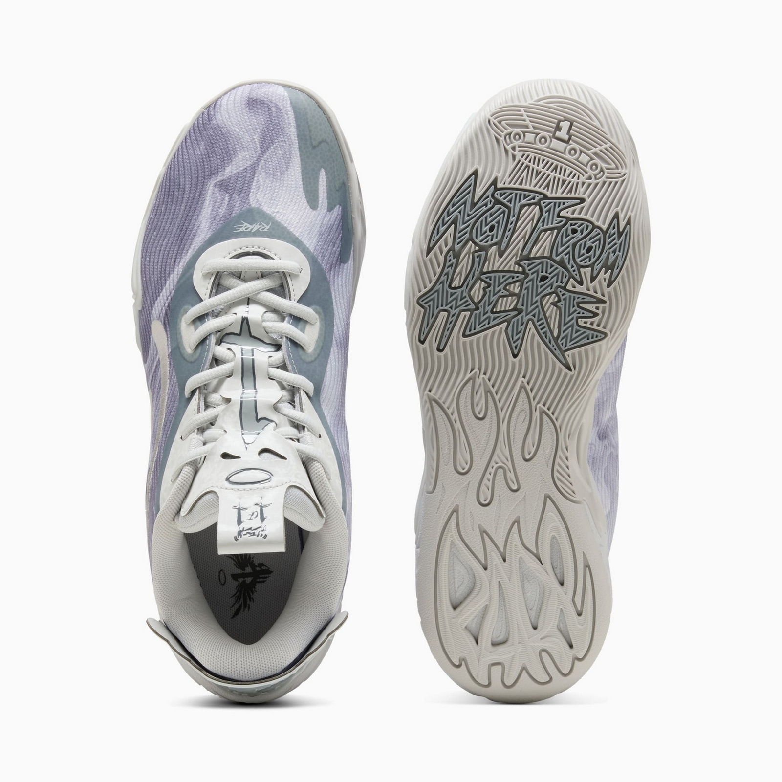 Buty do koszykwki unisex Puma MB.04 LO TEAM szare 31217403