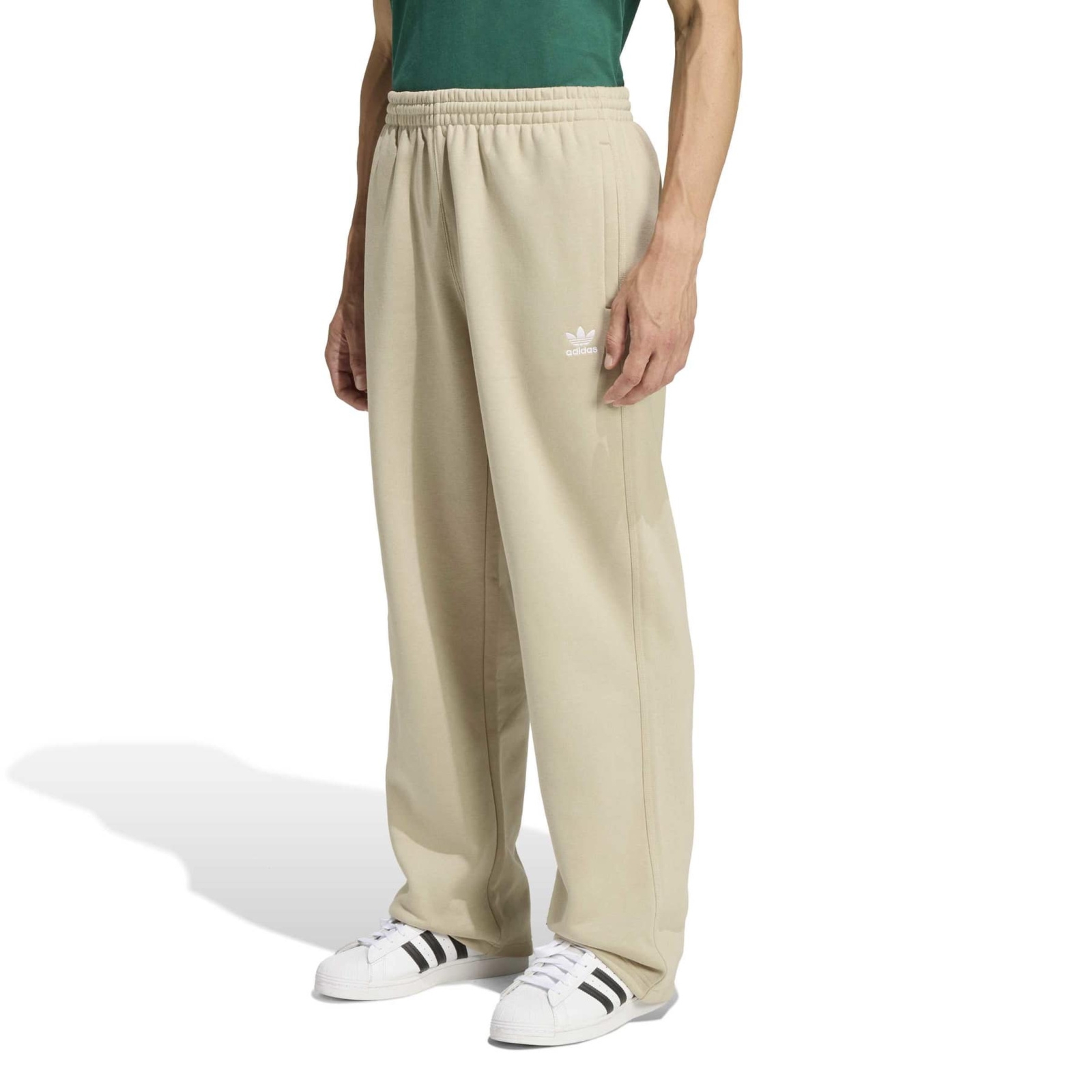 Spodnie dresowe męskie adidas TREFOIL ESSENTIALS beżowe KE1177