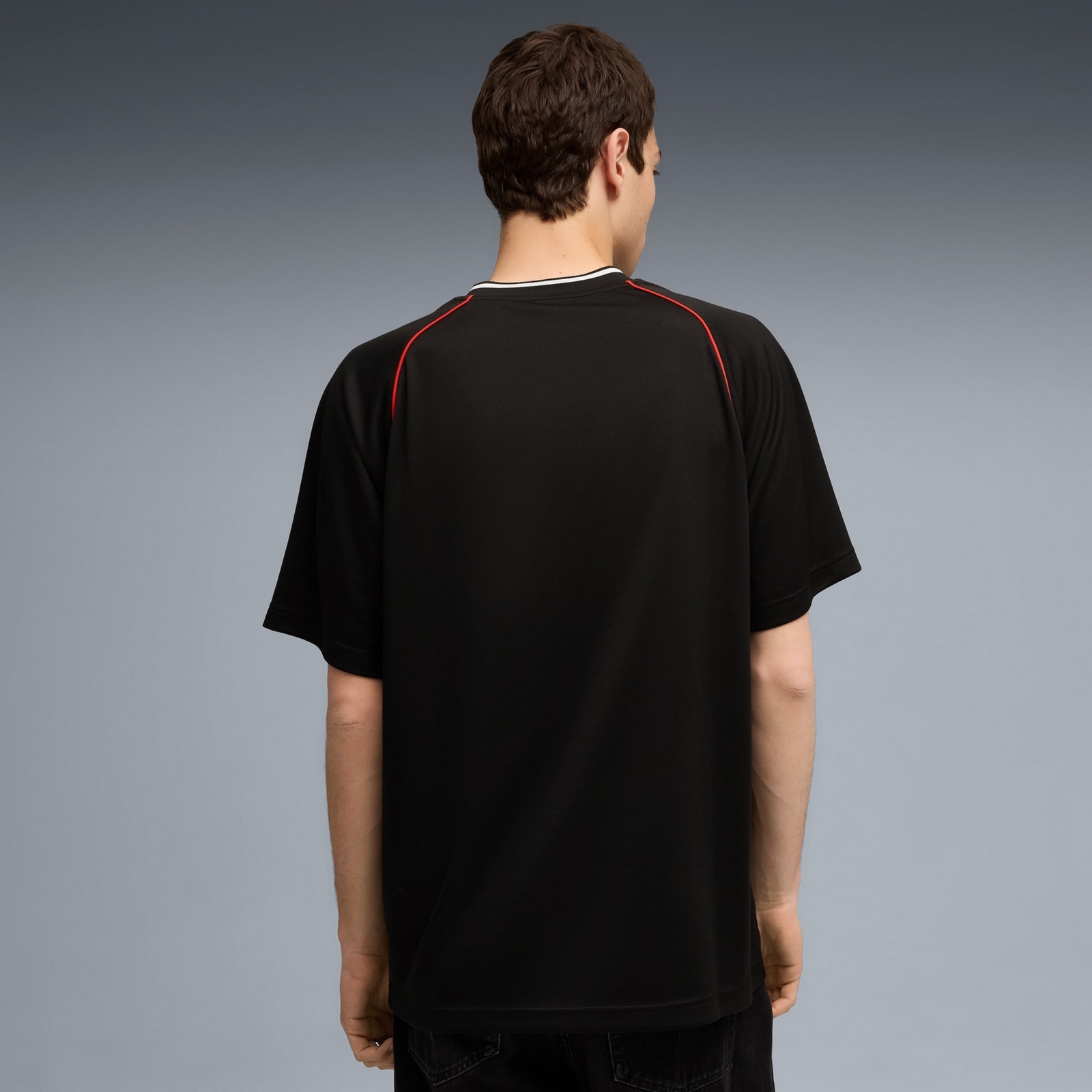 Koszulka m�ska Puma ESS FOOTBALL JERSEY czarna 68826401