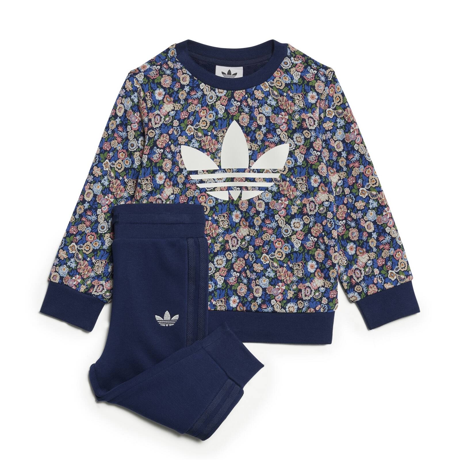 Komplet dresw dziecicych adidas LIBERTY LONDON granatowy JC8049