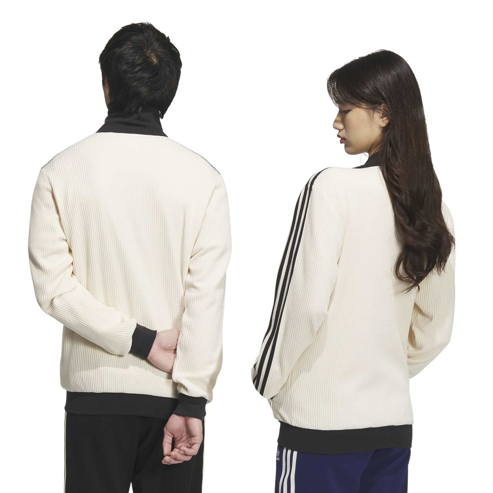 Bluza dresowa unisex adidas WAFFLE beżowa JW0109