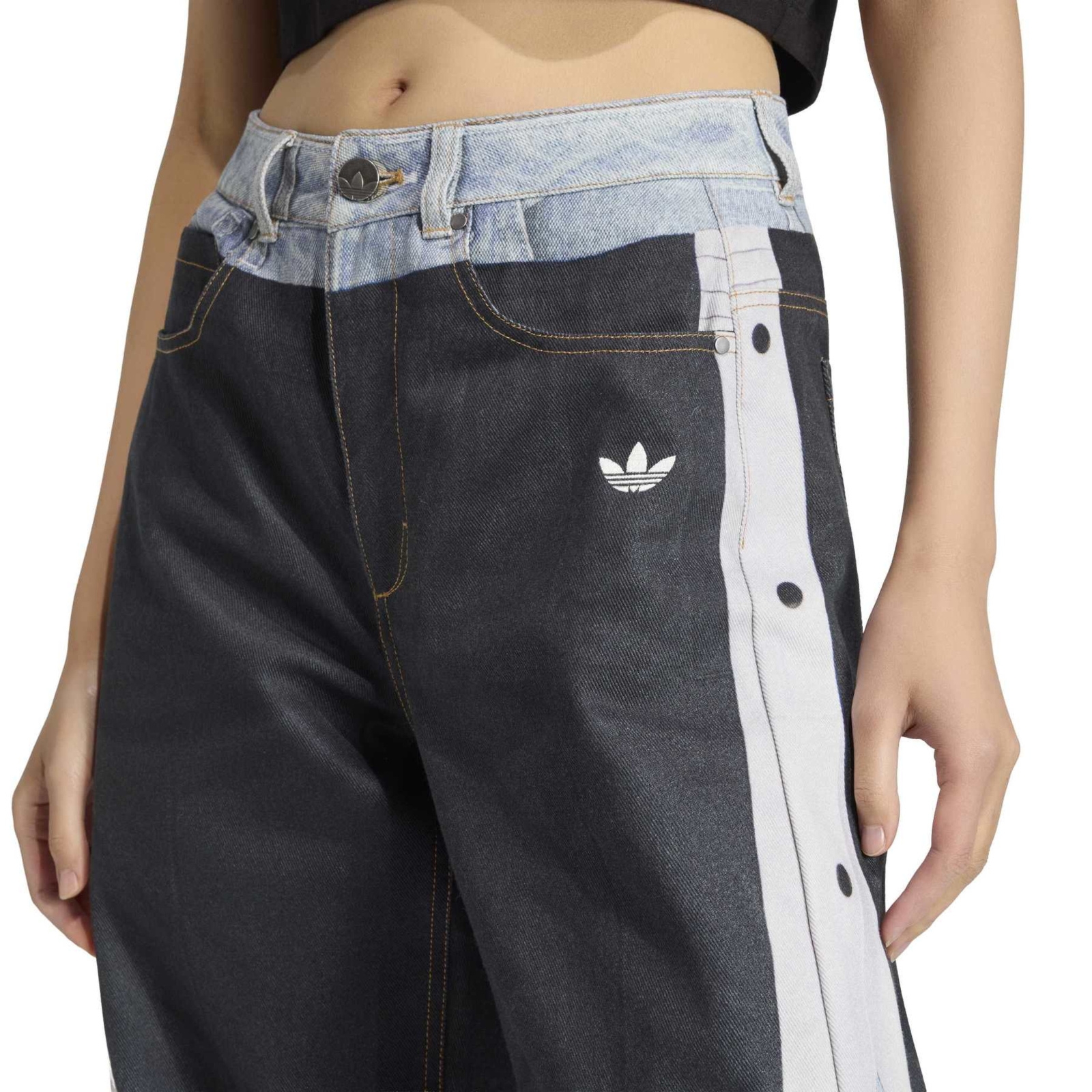 Spodnie jeansowe damskie adidas ADIBREAK wielokolorowe KW4516