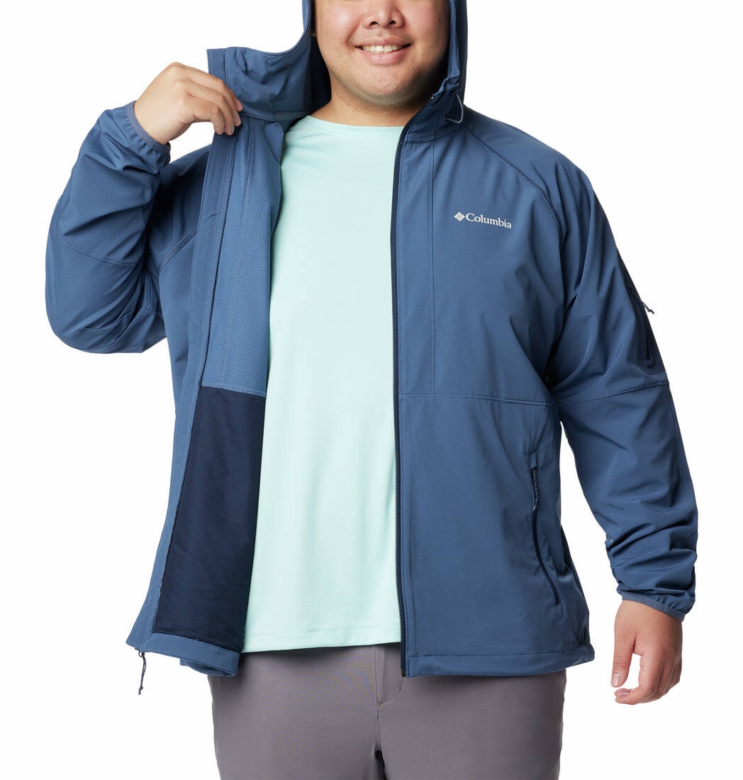 Kurtka softshellowa mska Columbia TALL HEIGHTS II niebieska 2117212478