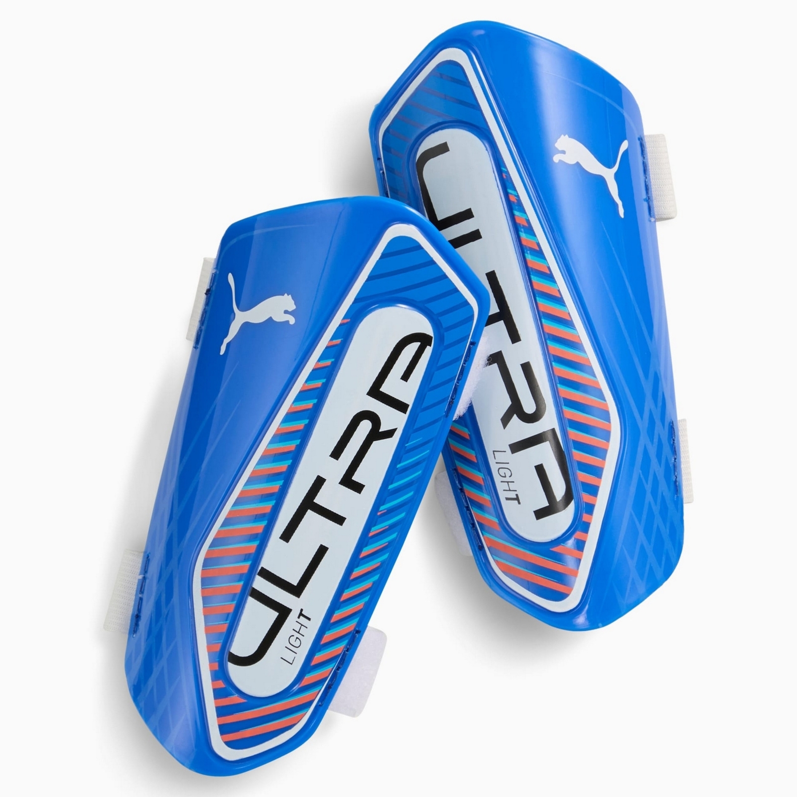 Ochraniacze pi�karskie unisex Puma ULTRA LIGHT STRAP niebieskie 03099204