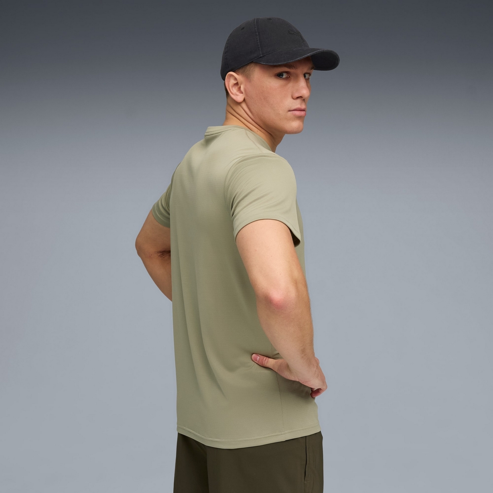 Koszulka treningowa męska Puma TAD ESSENTIAL POLY TEXTURE zielona 52715582