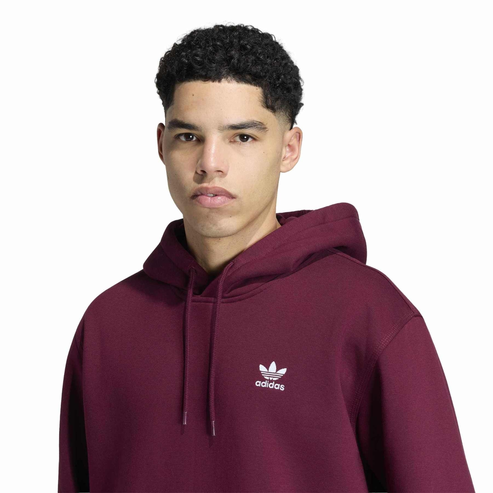 Bluza z kapturem m�ska adidas ESSENTIAL bordowa KW6425