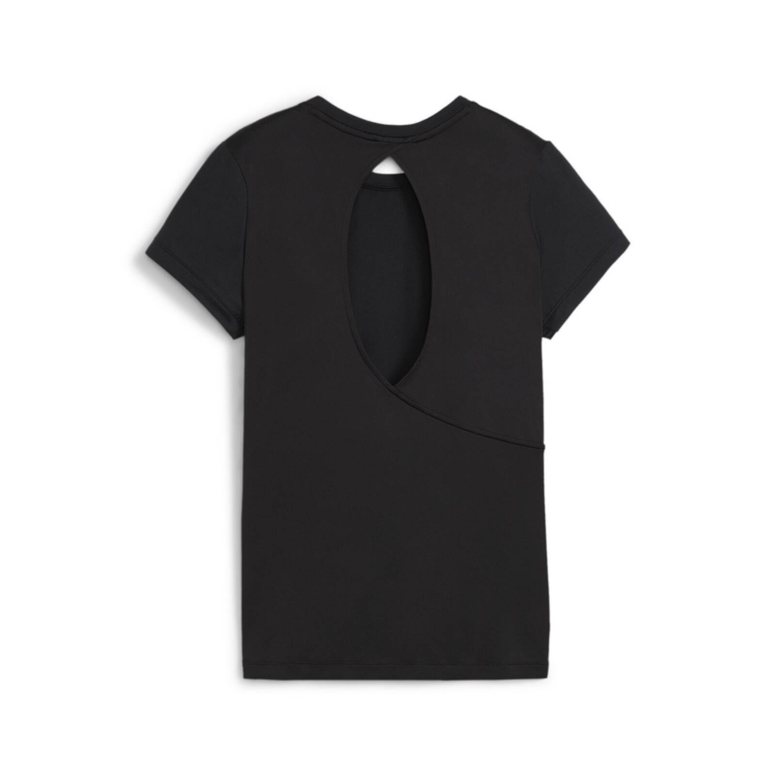 Koszulka damska Puma STUDIO SHEER FASHION czarna 52483901