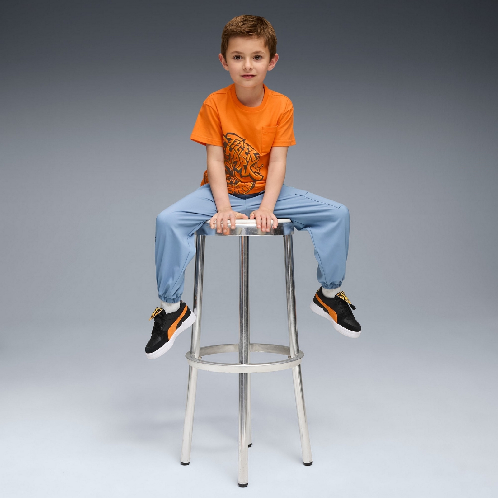 Koszulka ch�opi�ca Puma X HOT WHEELS RELAXED GRAPHIC pomara�czowa 63240126