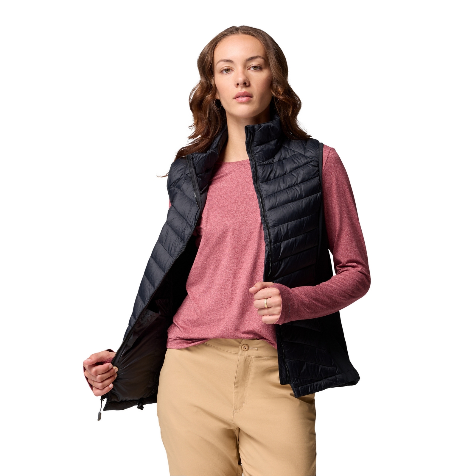 Bezr�kawnik puchowy damski Columbia POWDER PASS III czarny 2133632010