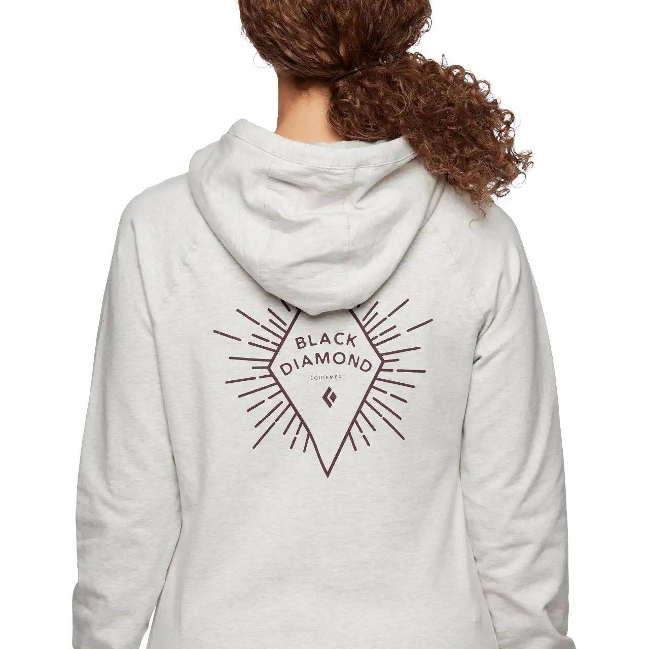 Bluza z kapturem damska Black Diamond BD RAYS PULLOVER szara AP7300661008