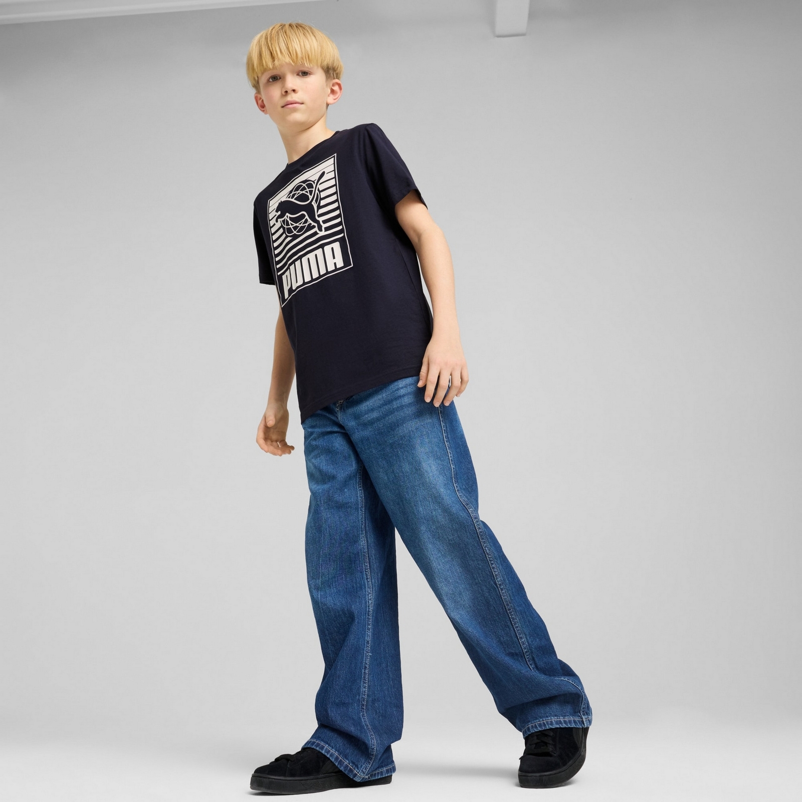 Koszulka ch�opi�ca Puma GRAPHICS I granatowa 68580316