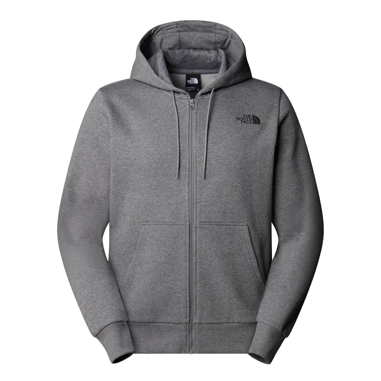 Bluza z kapturem mska The North Face SIMPLE DOME FULL ZIP szara NF0A89FDDYY