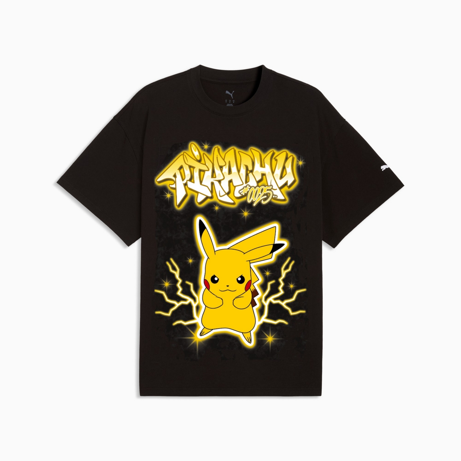 Koszulka m�ska Puma POKEMON X HOOPS PIKACHU czarna 63565801