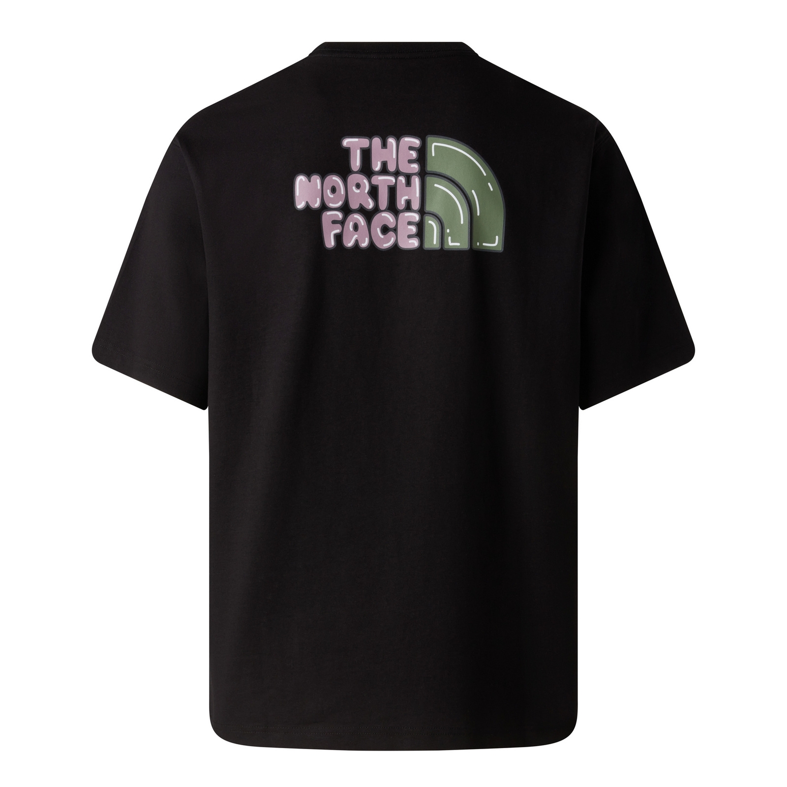 Koszulka unisex The North Face BUBBLE LOGO RELAXED czarna NF0A8F2RJK3