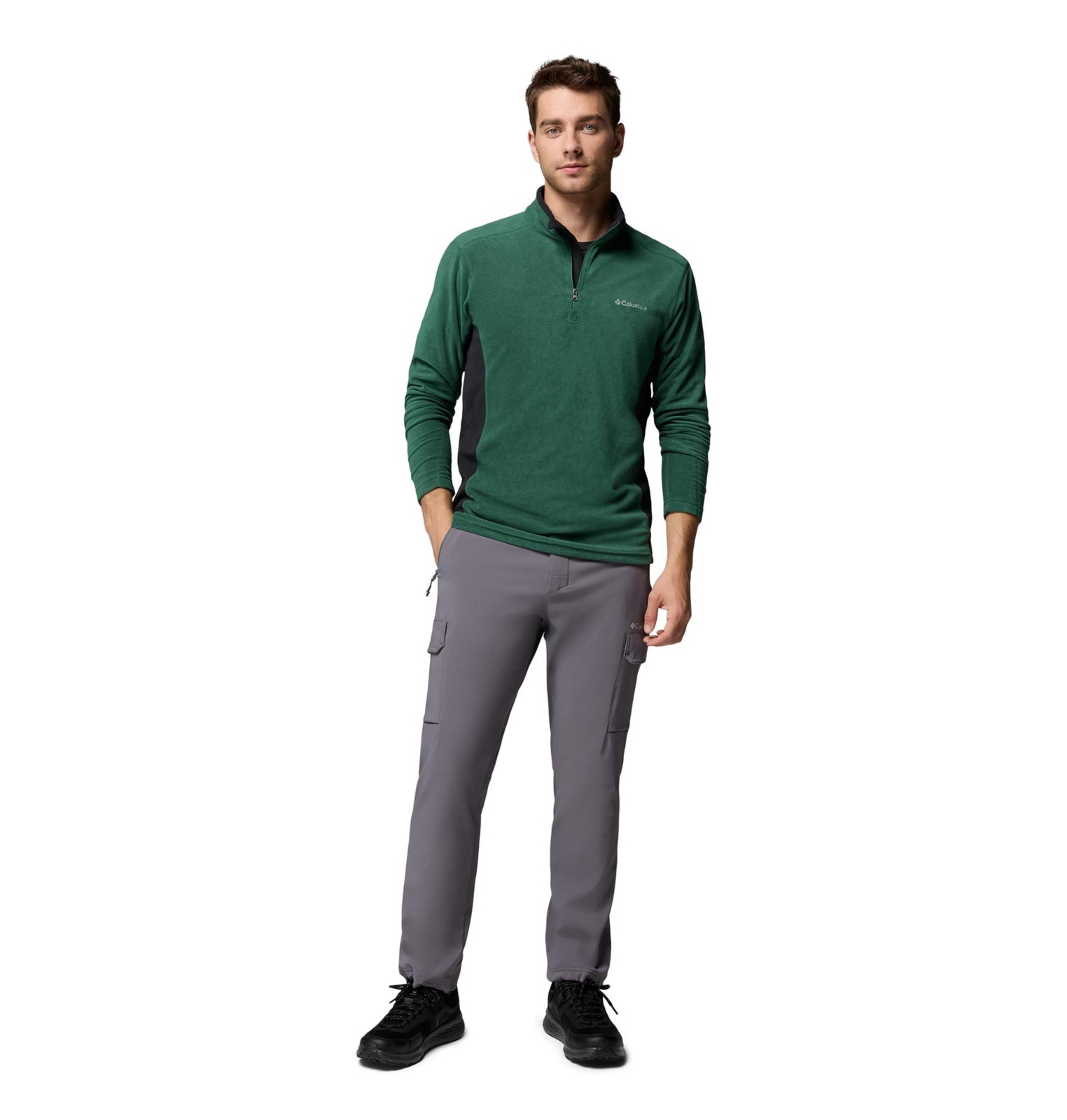 Polar mski Columbia KLAMATH RANGE II zielony 1352472375