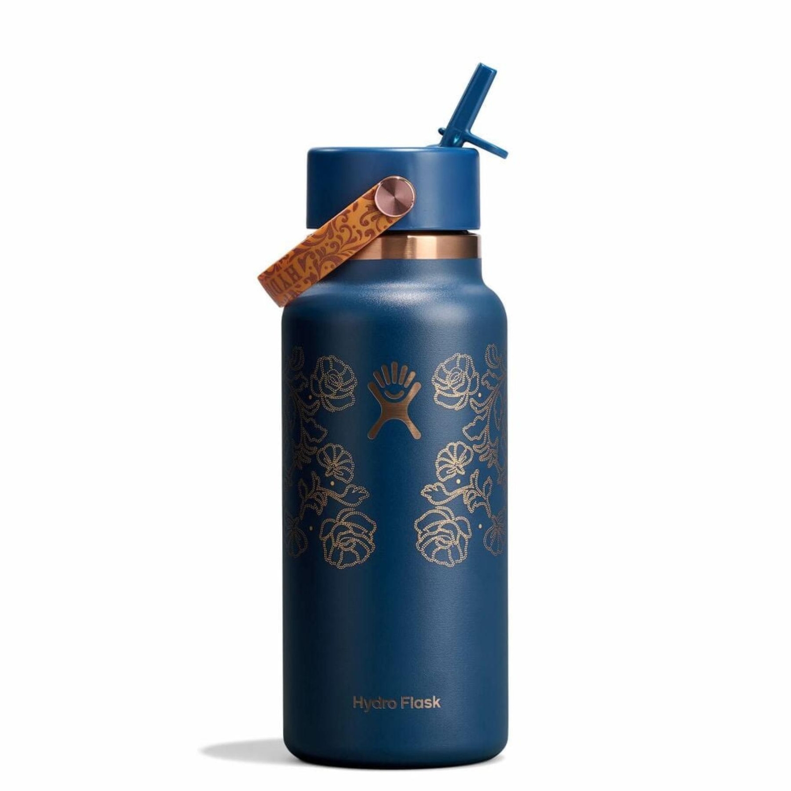 Butelka termiczna unisex Hydro Flask WIDE FLEX STRAW 946 ML granatowa LE-F25W32-B