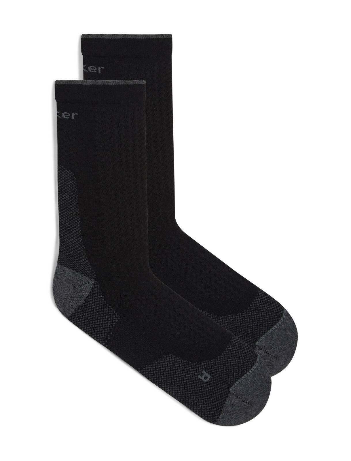 Skarpety trekkingowe m�skie Icebreaker MER HIKE+ ULTRALIGHT CREW czarne IB0A578Q0FB