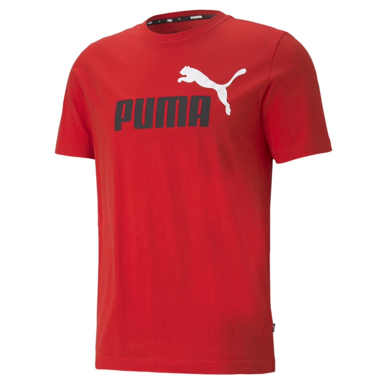 Koszulka mska Puma ESS+ 2 COL Logo czerwona 58675911