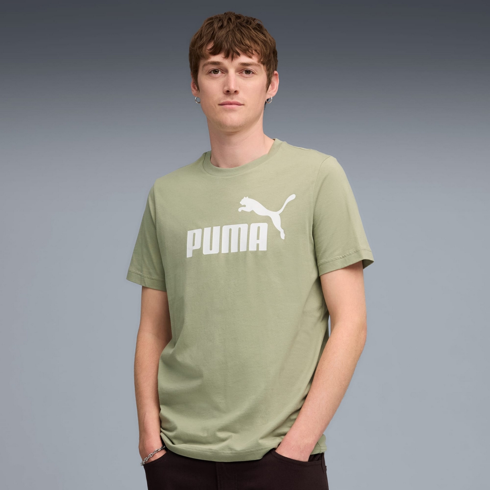 Koszulka m�ska Puma ESS NO. 1 LOGO zielona 68253382
