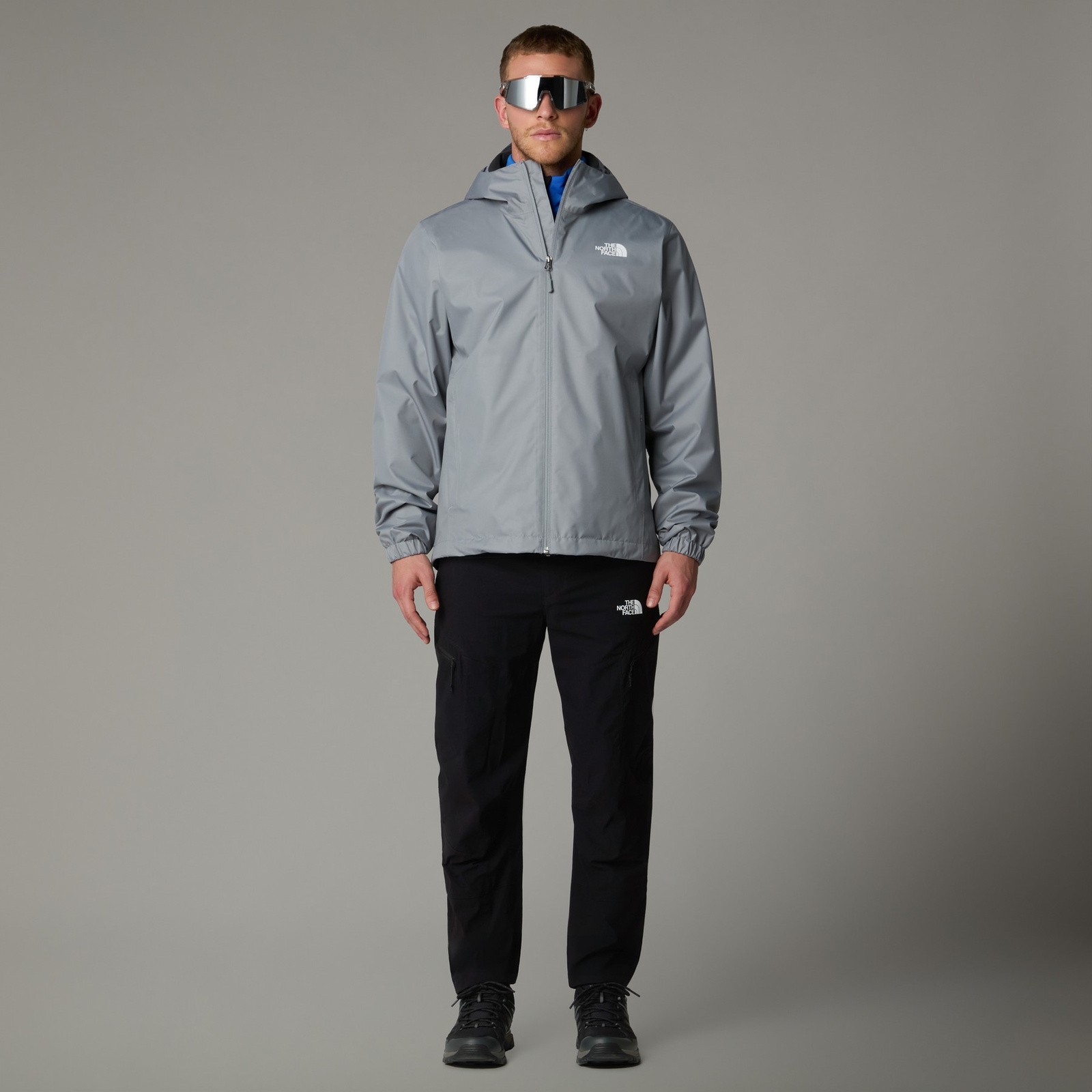 Kurtka z kapturem mska The North Face QUEST szara NF00A8AZH5F
