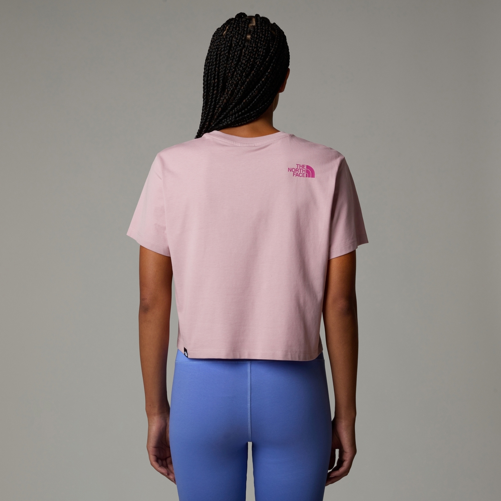 Crop top damski The North Face EASY różowy NF0A8A6HA1O